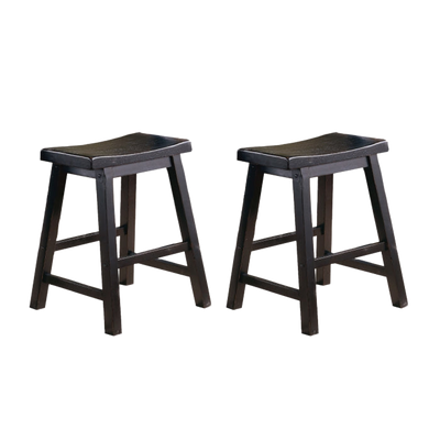 Saddleback 18 Dining Stool, RTA (5302BK-18) - transparent product image