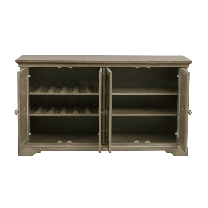 Vermillion Server with Mirrored Door