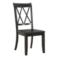 Janina Side Chair, Black - transparent product image