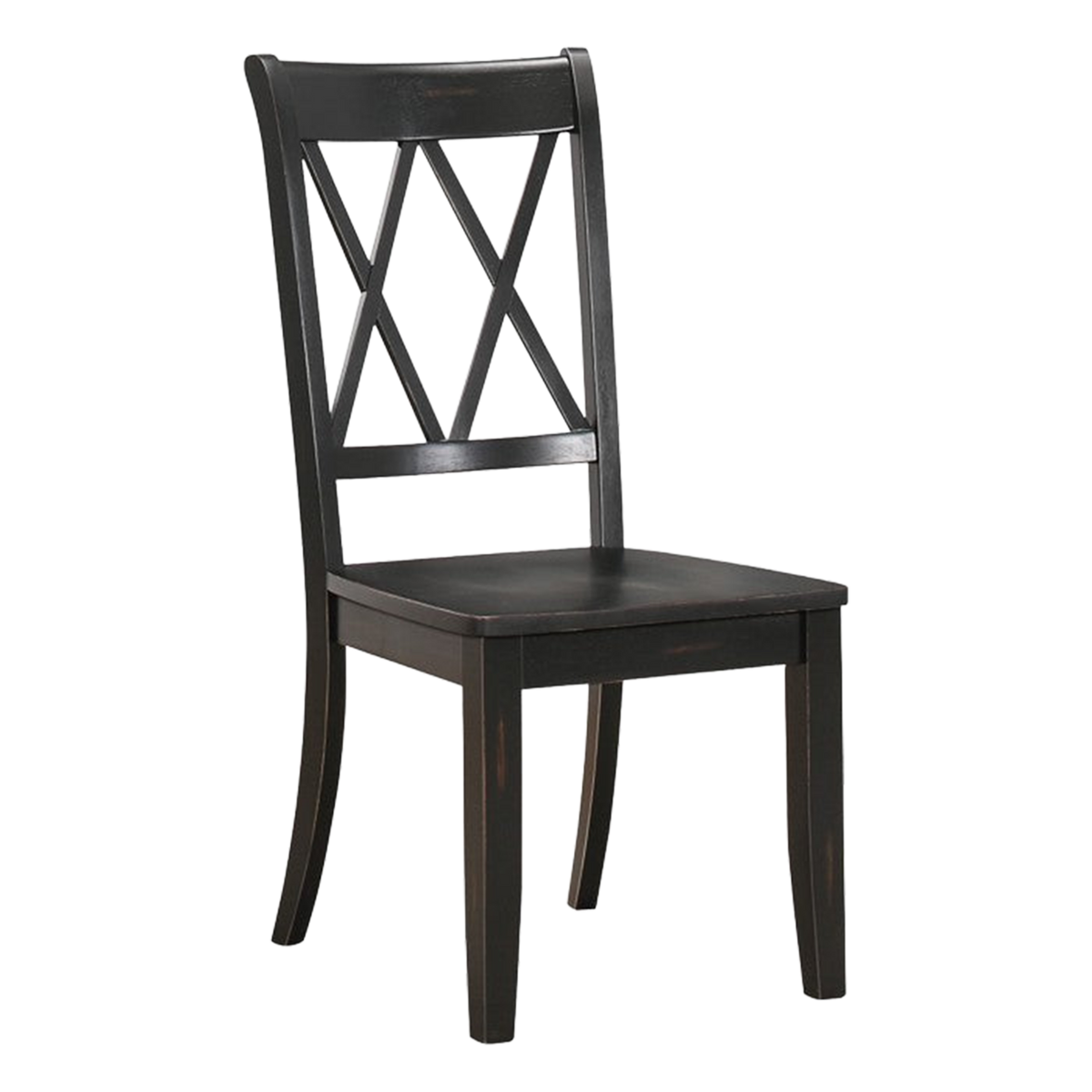 Janina Side Chair, Black - transparent product image