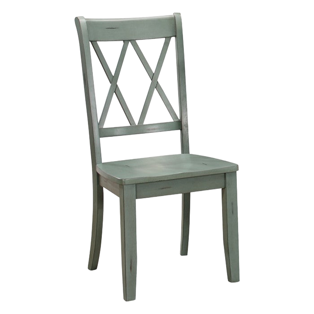 Janina Side Chair, Teal - transparent product image