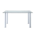 Dining Table, Glass Top - Florian - front product view