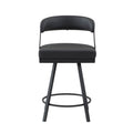 Crowley Swivel Counter Height Chair (5565-24BK)