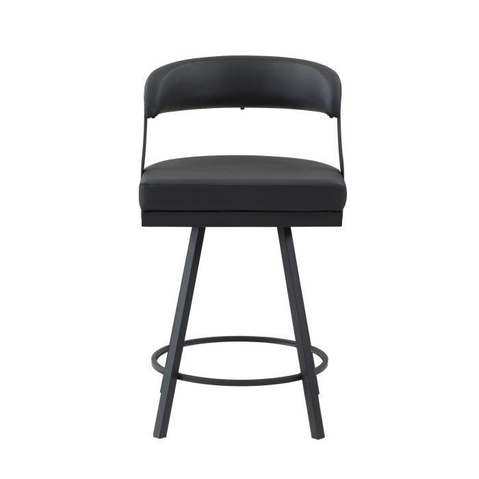Crowley Swivel Counter Height Chair (5565-24BK)
