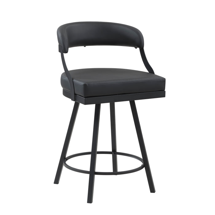 Crowley Swivel Counter Height Chair (5565-24BK)