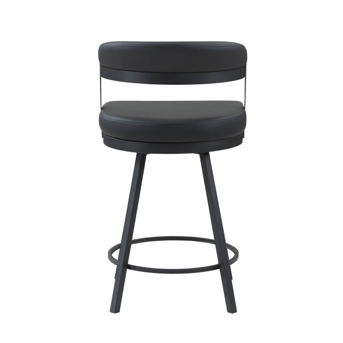 Crowley Swivel Counter Height Chair (5565-24BK)