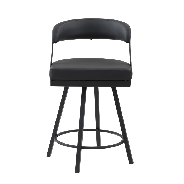 Crowley Swivel Counter Height Chair (5565-24BK)