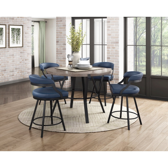 Crowley Swivel Counter Height Chair (5565-24BU)