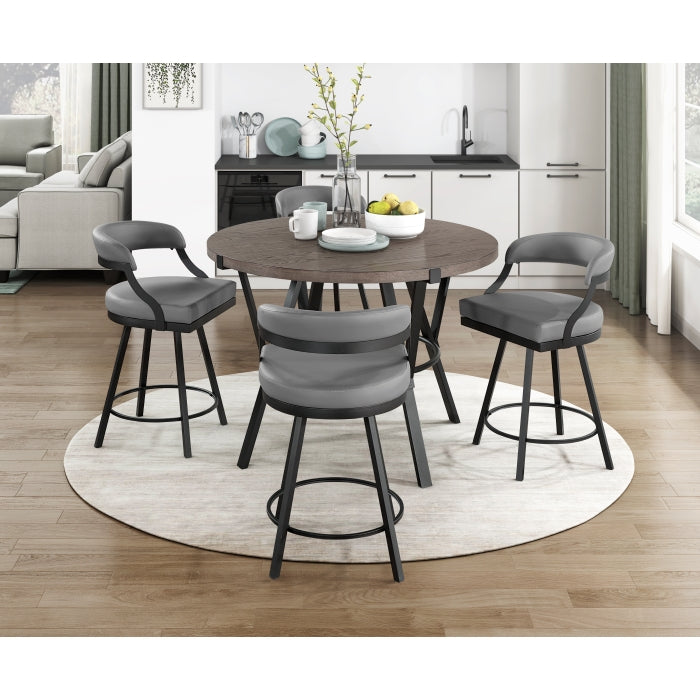 Crowley Swivel Counter Height Chair (5565-24GY)
