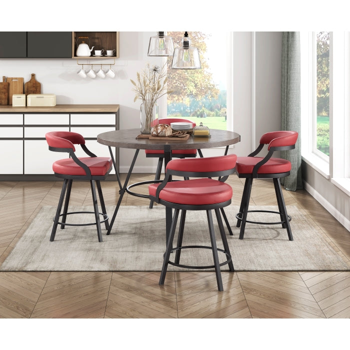 Crowley Swivel Counter Height Chair (5565-24RD)