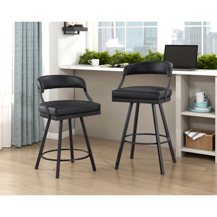 Crowley Swivel Pub Height Chair (5565-29BK)