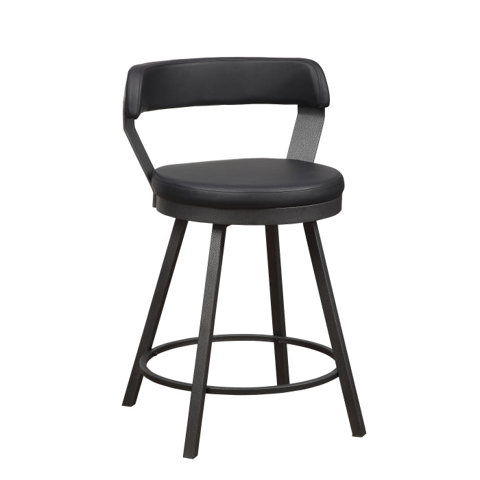Swivel Counter Height Chair (5566-24BK3A)