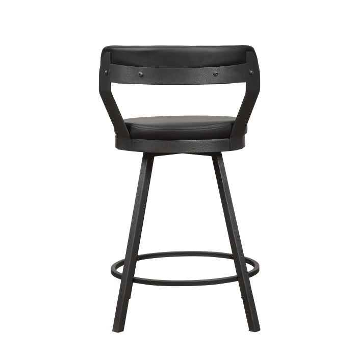 Swivel Counter Height Chair (5566-24BK3A)