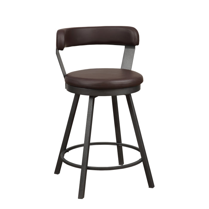 Swivel Counter Height Chair (5566-24BR3A)