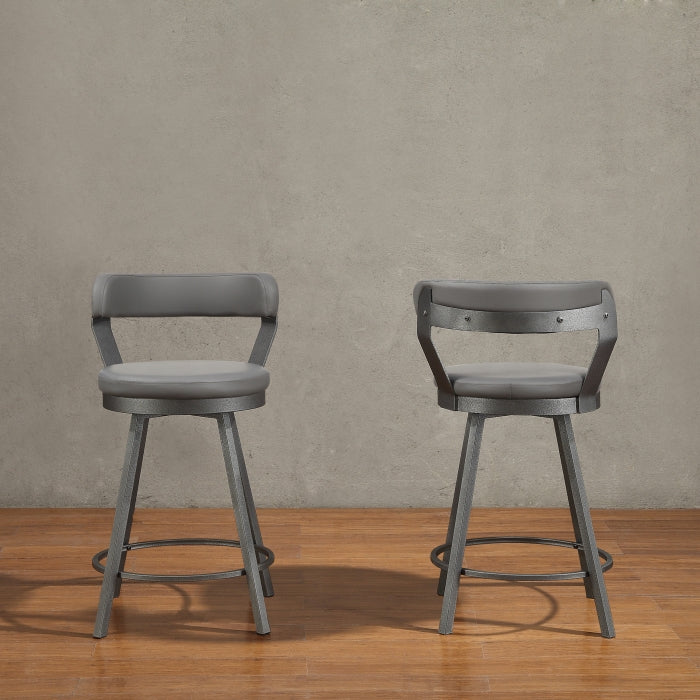 Swivel Counter Height Chair (5566-24GY3A)