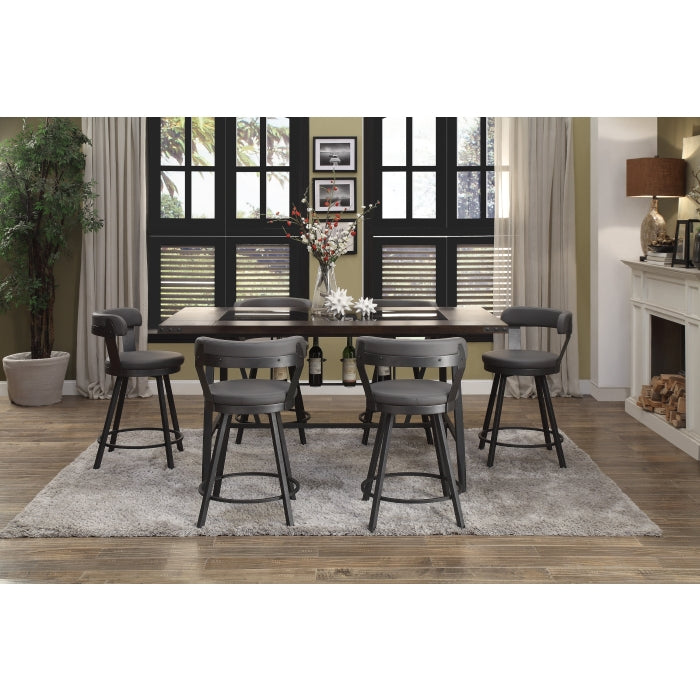 Swivel Counter Height Chair (5566-24GY3A)