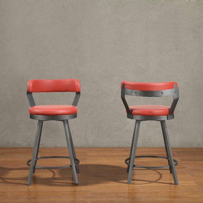 Swivel Counter Height Chair (5566-24RD3A)