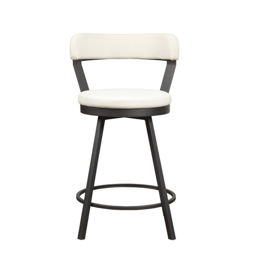 Appert Swivel Counter Height Chair, White