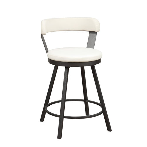 Appert Swivel Counter Height Chair, White