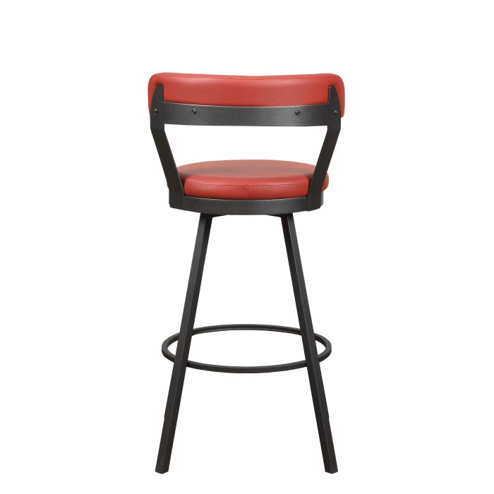 Appert Swivel Pub Height Chair, Red