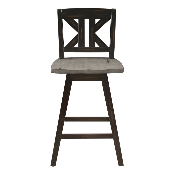 Amsonia Swivel Counter Height Chair (5602-24BKS1)
