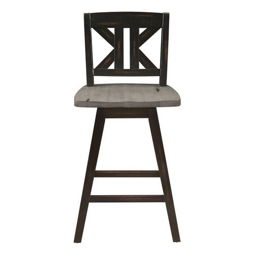 Amsonia Swivel Counter Height Chair (5602-24BKS1)