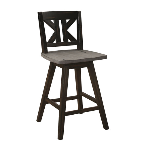 Amsonia Swivel Counter Height Chair (5602-24BKS1)