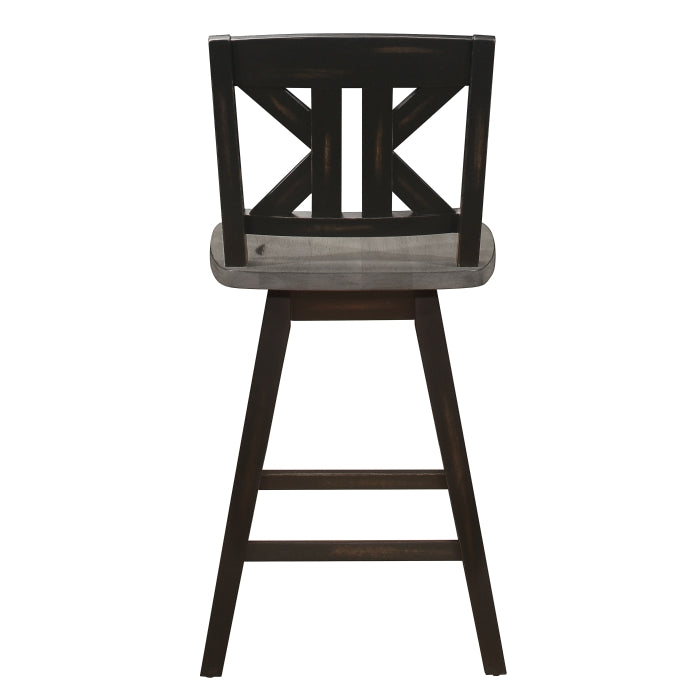 Amsonia Swivel Counter Height Chair (5602-24BKS1)