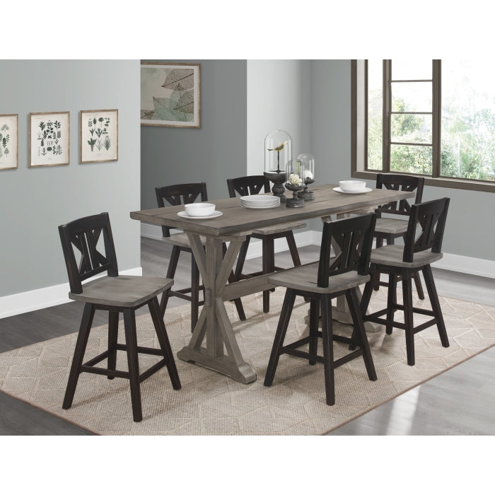 Amsonia Swivel Counter Height Chair (5602-24BKS1)