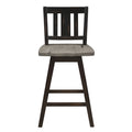 Amsonia Swivel Counter Height Chair (5602-24BKS2)