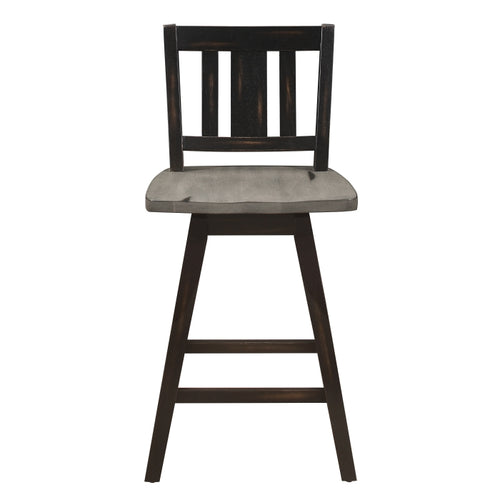 Amsonia Swivel Counter Height Chair (5602-24BKS2)