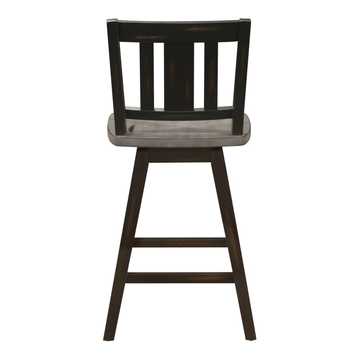Amsonia Swivel Counter Height Chair (5602-24BKS2)