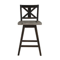 Amsonia Swivel Counter Height Chair, Black