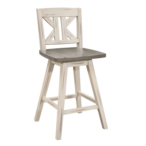 Amsonia Swivel Counter Height Chair (5602-24WTS1)