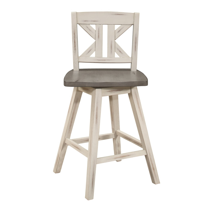 Amsonia Swivel Counter Height Chair (5602-24WTS1)