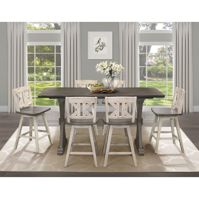 Amsonia Swivel Counter Height Chair (5602-24WTS1)