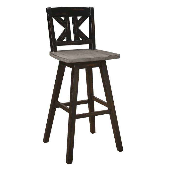 Amsonia Swivel Pub Height Chair (5602-29BKS1)