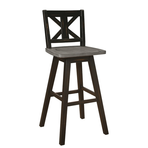 Amsonia Swivel Pub Height Chair (5602-29BK)
