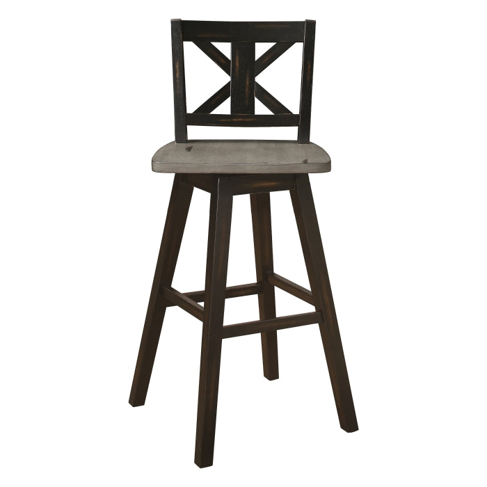 Amsonia Swivel Pub Height Chair (5602-29BK)