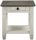 Granby White End Table