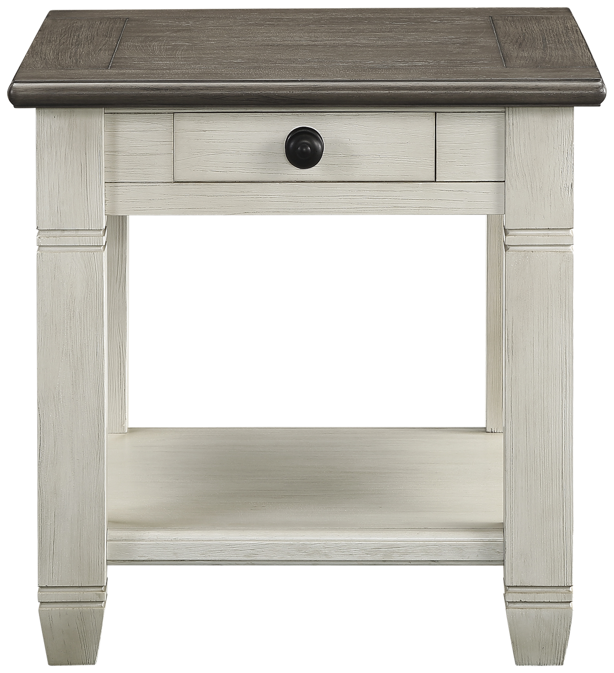 Granby White End Table
