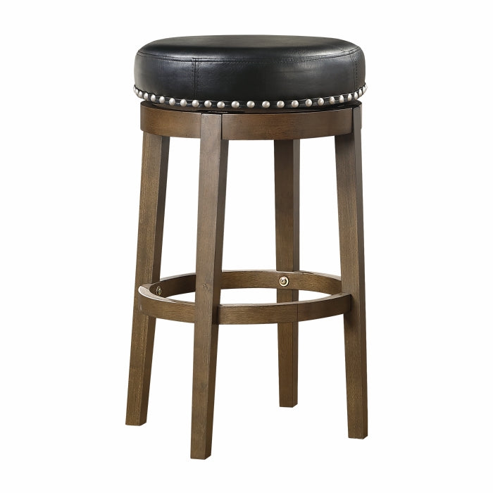 Westby Round Swivel Pub Height Stool, Black