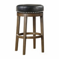 Westby Round Swivel Pub Height Stool, Black