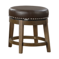 Westby Round Swivel Stool, Brown - transparent product image