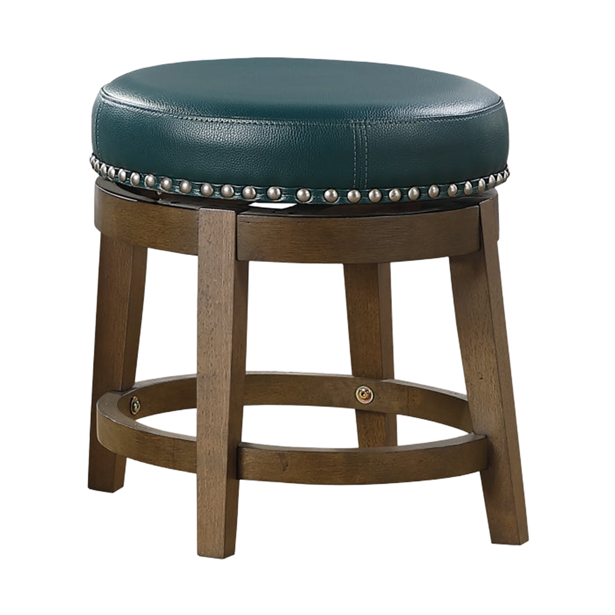 Westby Round Swivel Stool, Green - transparent product image