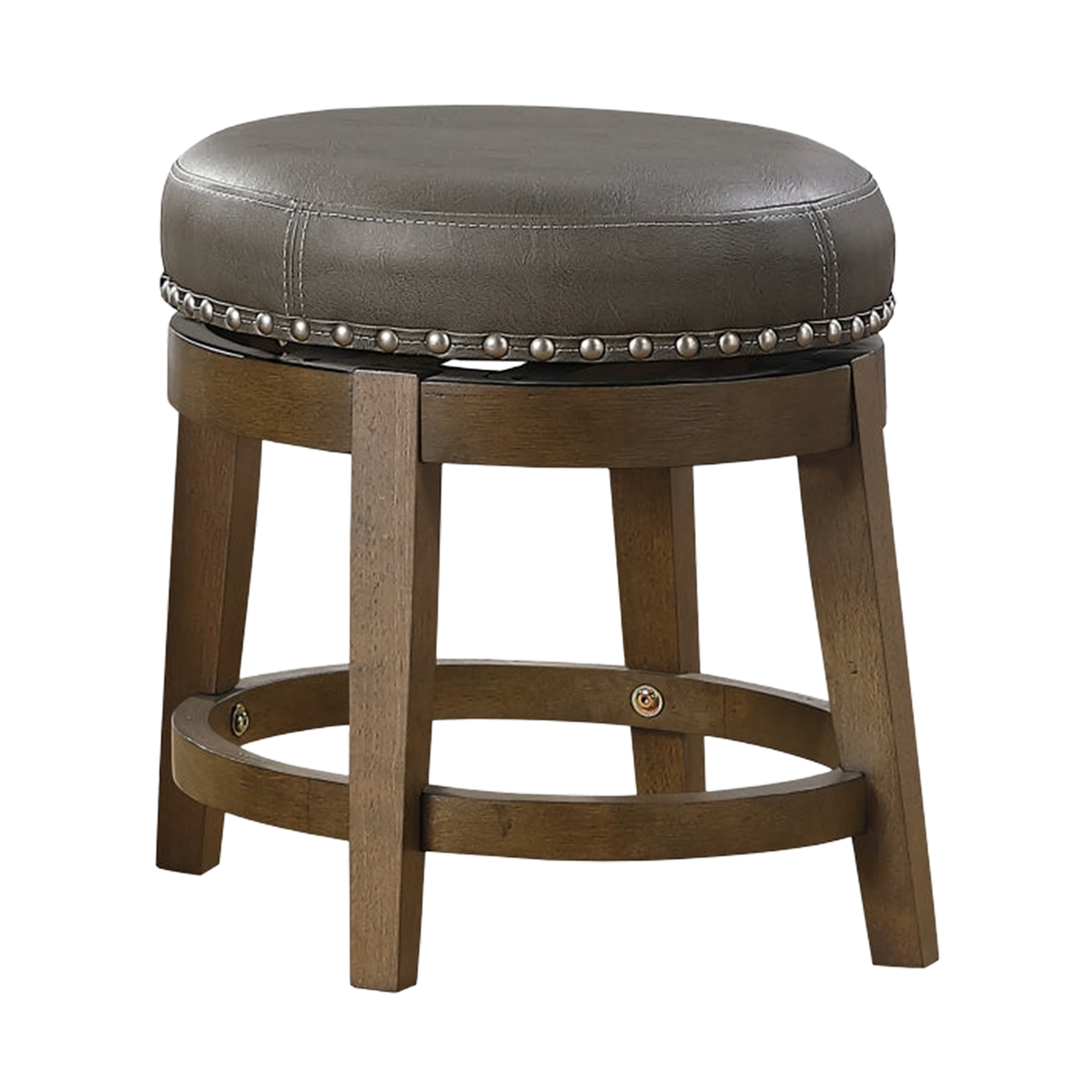 Westby Round Swivel Stool, Gray - transparent product image