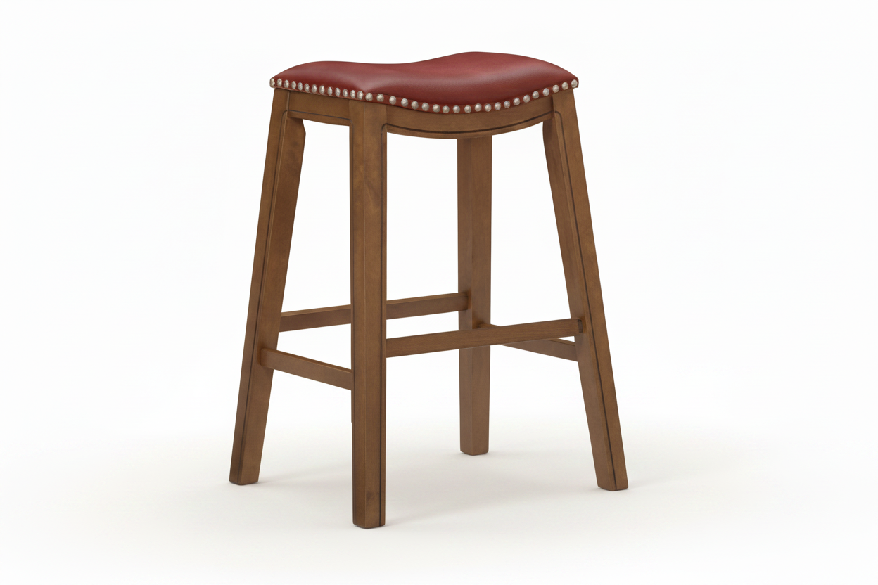 Ordway 29 Pub Height Stool, Red