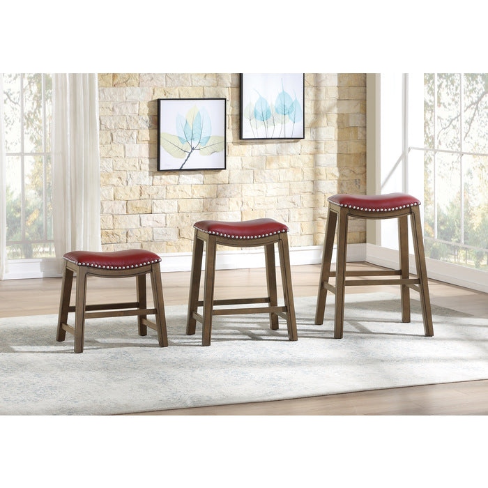 Ordway 29 Pub Height Stool, Red