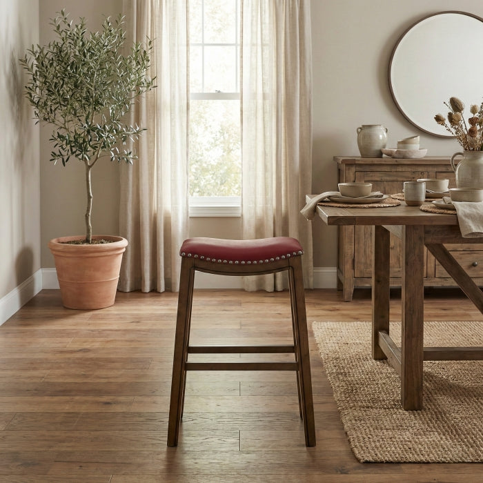 Ordway 29 Pub Height Stool, Red