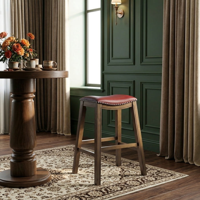 Ordway 29 Pub Height Stool, Red